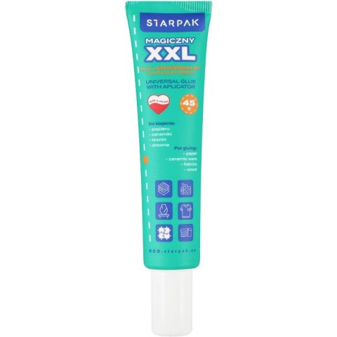 Klej magiczny XXL w tubie z aplikatorem 45g. 547939 STARPAK Klej magiczny XXL w tubie z aplikatorem 45g. 547939 STARPAK