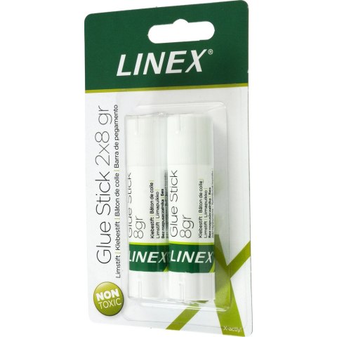 Klej w sztyfcie LINEX 2x8g blister 400107631 Klej w sztyfcie LINEX 2x8g blister 400107631