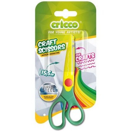 Nożyczki CRICCO 15,5cm dekoracyjne CRAFT CR415 DAS Nożyczki CRICCO 15,5cm dekoracyjne CRAFT CR415 DAS