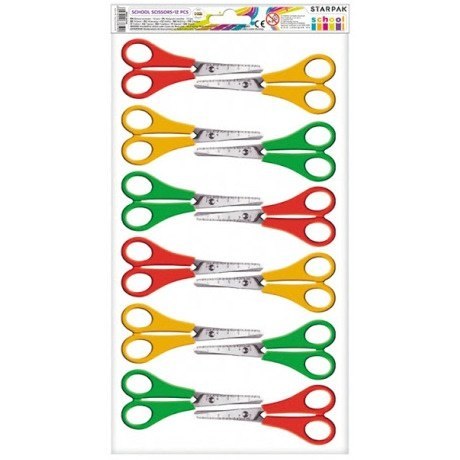 Nożyczki z podziałką 135mm SCHOOL 242758 STARPAK Nożyczki z podziałką 135mm SCHOOL 242758 STARPAK
