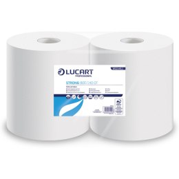 Czyściwo przemysłowe w roli (2 sztuki) białe 2w celuloza 24x30cm 240m 800odcinków 852345J