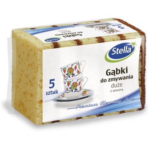 Gąbki do zmywania z miedzią duże 5szt PG-4414 Gąbki do zmywania z miedzią duże 5szt PG-4414