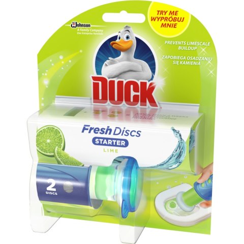 Kostka do WC DUCK FRESH 2xDISCS LIME - żelowe krążki *17724