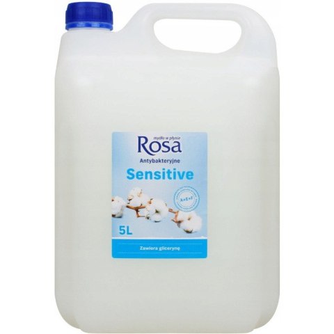 Mydło w płynie 5L ANTYBAKTERYJNE ROSA (białe) Sensitive Mydło w płynie 5L ANTYBAKTERYJNE ROSA (białe) Sensitive