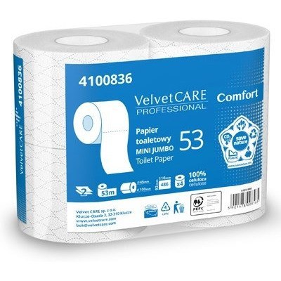 Papier toaletowy AFH Velvet Care Professional Comfort (4 rolki) 4100836 Papier toaletowy AFH Velvet Care Professional Comfort (4 rolki) 4100836