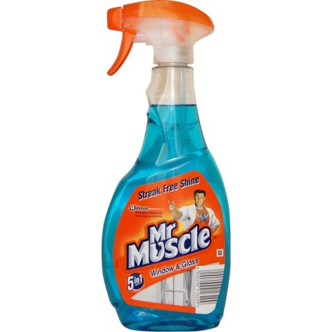 Płyn do szyb MR MUSCLE 500ml z rozpylaczem niebieski Płyn do szyb MR MUSCLE 500ml z rozpylaczem niebieski