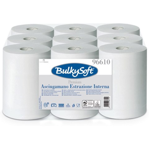 Ręcznik w roli biały 22cm 60m (9 rolek) 2w celuloza 200 listków MINI 96610 BULKYSOFT centralne dozowanie Ręcznik w roli biały 22cm 60m (9 rolek) 2w celuloza 200 listków MINI 96610 BULKYSOFT centralne dozowanie
