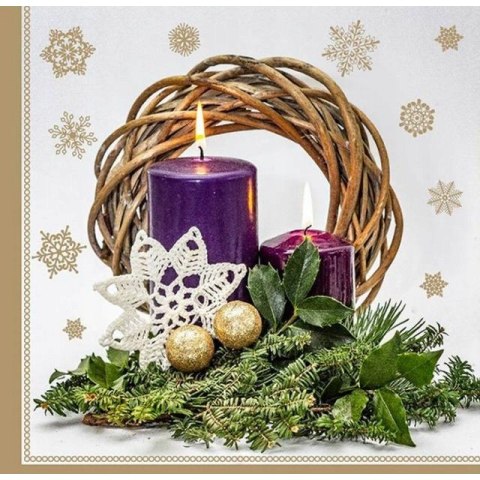 Serwetki świąteczne na Boże Narodzenie Święta 33x33cm papierowe 20 sztuk BN-105 AHA Serwetki świąteczne na Boże Narodzenie Święta 33x33cm papierowe 20 sztuk BN-105 AHA