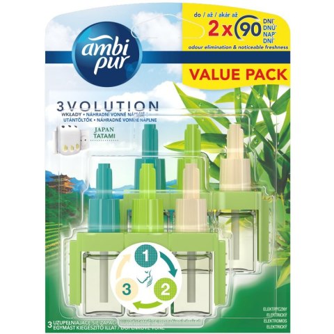 Wkłady do odświeżacza AMBI PUR 3volution Japan Essence 2x20ml 1150121 Wkłady do odświeżacza AMBI PUR 3volution Japan Essence 2x20ml 1150121