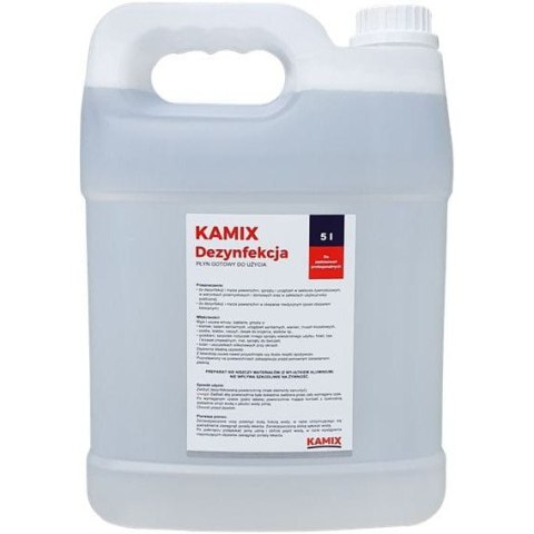 Płyn KAMIX DEZYNFEKCJA zabija wirusy bakterie i grzyby 5l Płyn KAMIX DEZYNFEKCJA zabija wirusy bakterie i grzyby 5l