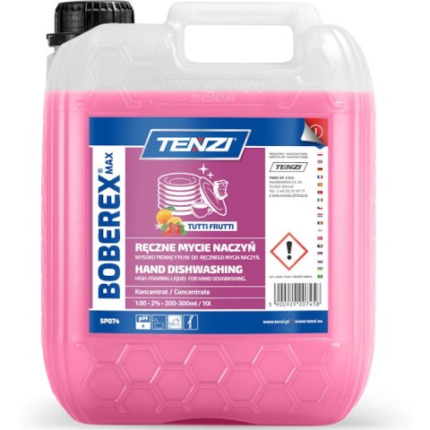 Płyn TENZI BOBEREX MAX TUTTI FRUTTI do ręcznego mycia naczyń zapach owocowy 5L (SP-74/005) Płyn TENZI BOBEREX MAX TUTTI FRUTTI do ręcznego mycia naczyń zapach owocowy 5L (SP-74/005)