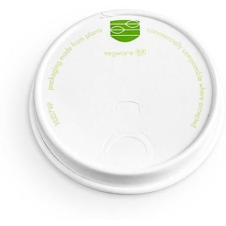 Pokrywka papierowa do kubka papierowego 250ml biała 50 szt. 100% biodegradowalna VLID79P VEGWARE Pokrywka papierowa do kubka papierowego 250ml biała 50 szt. 100% biodegradowalna VLID79P VEGWARE