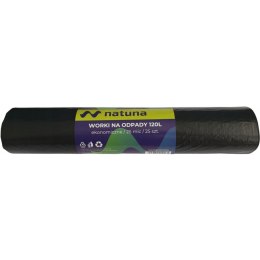 Worki na śmieci 120L 25mic LDPE ekonomiczne NATUNA (25szt)
