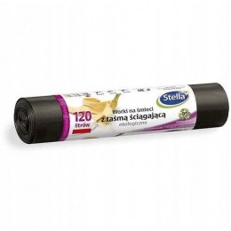 Worki na śmieci 120L ekologiczne z taśmą (LDPE) (10szt) STELLA WNS-6356