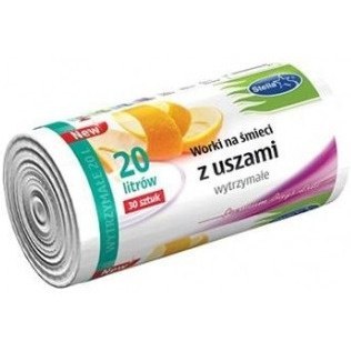 Worki na śmieci 20L z uszami wytrzymałe (30szt) białe (HD-LD) STELLA WNS-9701V1 Worki na śmieci 20L z uszami wytrzymałe (30szt) białe (HD-LD) STELLA WNS-9701V1