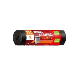 Worki na śmieci 35L LDPE CLASSIC czarne (15szt) FOLCOM