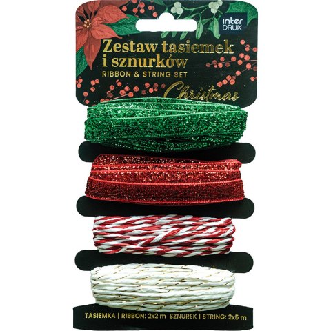 Zestaw tasiemek i sznurków CHRISTMAS INTERDRUK Zestaw tasiemek i sznurków CHRISTMAS INTERDRUK