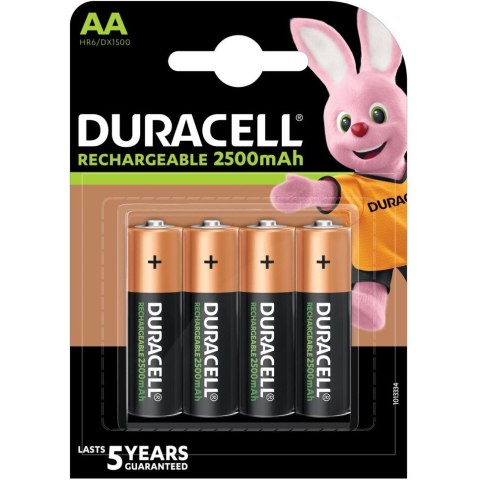 Akumulatorek DURACELL AA/HR6/DC1500 2500mAh blister (4szt) Akumulatorek DURACELL AA/HR6/DC1500 2500mAh blister (4szt)