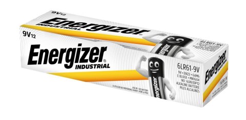 Bateria ENERGIZER Industrial 9V/6LR61 alkaliczna (12szt) Bateria ENERGIZER Industrial 9V/6LR61 alkaliczna (12szt)