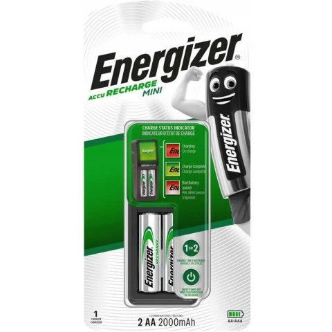 Ładowarka do akumulatorków ENERGIZER MINI + 2xAA/HR6 2000mAh Ładowarka do akumulatorków ENERGIZER MINI + 2xAA/HR6 2000mAh