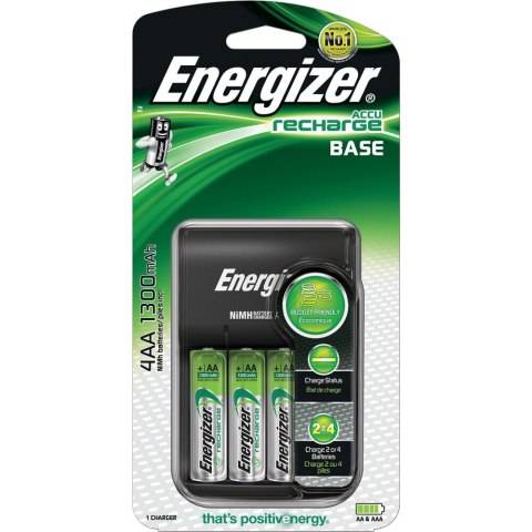 Ładowarka do akumulatorków Ni-MH ENERGIZER BASE + 4xAA/HR6 1300mAh Ładowarka do akumulatorków Ni-MH ENERGIZER BASE + 4xAA/HR6 1300mAh