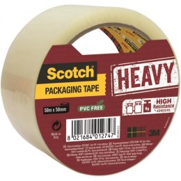 Taśma pakowa bardzo mocna HEAVY SCOTCH 50mm x 50m transparentna HV.5050.S.T UU005259682