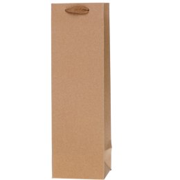 Torebka prezentowa 11x36x10cm Lux Kraft Q na butelkę ROZETTE