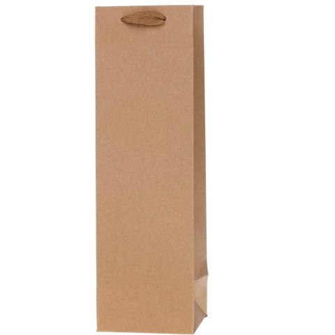 Torebka prezentowa 11x36x10cm Lux Kraft Q na butelkę ROZETTE