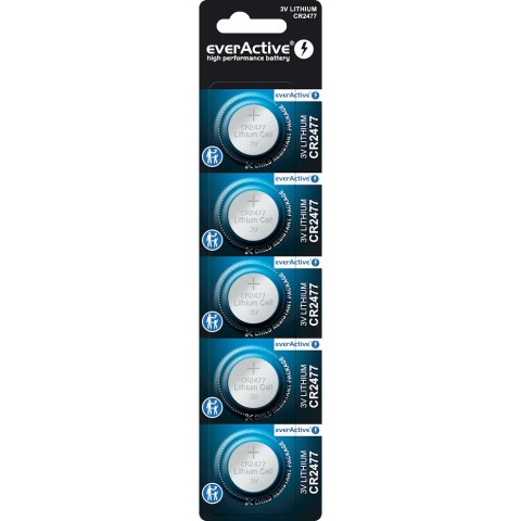 Bateria EVERACTIVE CR2477 3V litowa blister (5szt) Bateria EVERACTIVE CR2477 3V litowa blister (5szt)