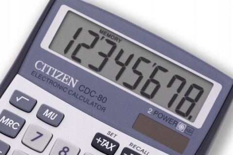 Kalkulator CITIZEN CDC80WB biurkowy Kalkulator CITIZEN CDC80WB biurkowy