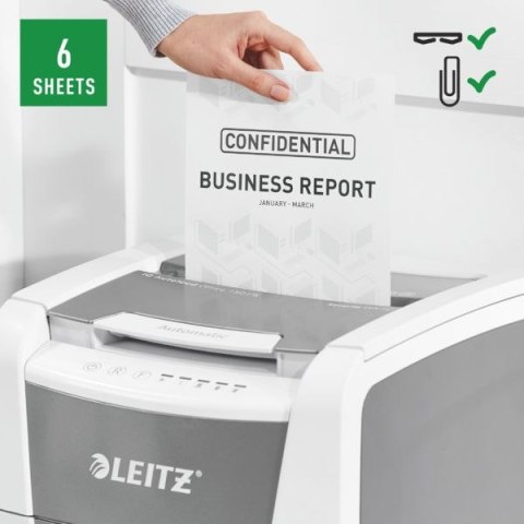 Niszczarka Leitz IQ AutoFeed 150, P5, 150 kartek, kosz 44L 80140000 Niszczarka Leitz IQ AutoFeed 150, P5, 150 kartek, kosz 44L 80140000