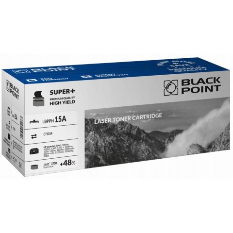 Toner BLACK POINT (LBPPH15A) czarny 3700str zamiennik HP (15A/C7115A) Toner BLACK POINT (LBPPH15A) czarny 3700str zamiennik HP (15A/C7115A)