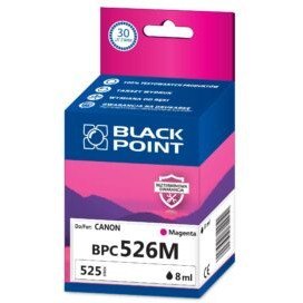 Tusz BLACK POINT (BPC526M) purpurowy 650str zamiennik CANON (CLI-526M/4542B001) Tusz BLACK POINT (BPC526M) purpurowy 650str zamiennik CANON (CLI-526M/4542B001)