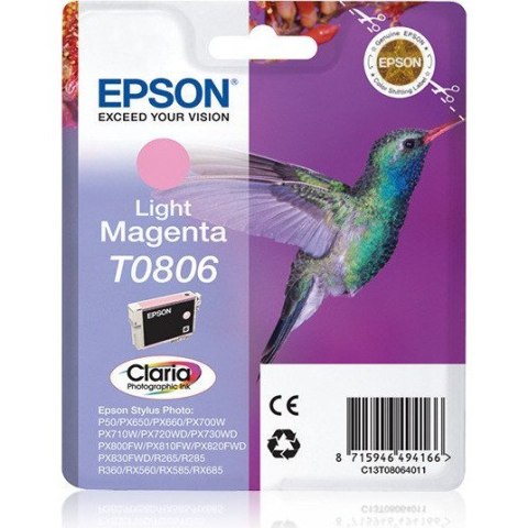 Tusz EPSON (T0806/C13T08064010) purpurowy jasny 250str Tusz EPSON (T0806/C13T08064010) purpurowy jasny 250str