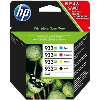 Tusz HP 932XL/933XL (C2P42AE) cza+nie+pur+żół (4szt) Tusz HP 932XL/933XL (C2P42AE) cza+nie+pur+żół (4szt)