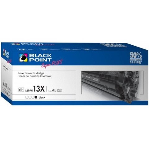 Toner BLACK POINT (LBPPH13X) czarny 4100str zamiennik HP (13X/Q2613X) LJ1300 Toner BLACK POINT (LBPPH13X) czarny 4100str zamiennik HP (13X/Q2613X) LJ1300
