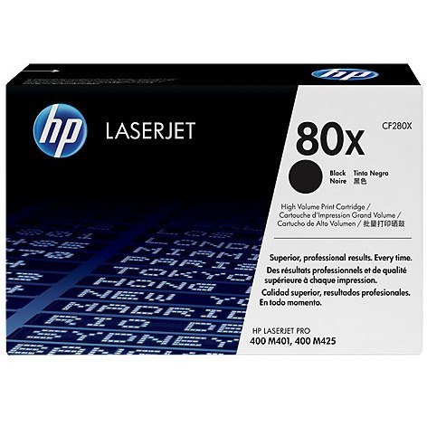Toner HP 80X (CF280X) czarny 6800str PRO 400 M401/M425DW MFP Toner HP 80X (CF280X) czarny 6800str PRO 400 M401/M425DW MFP