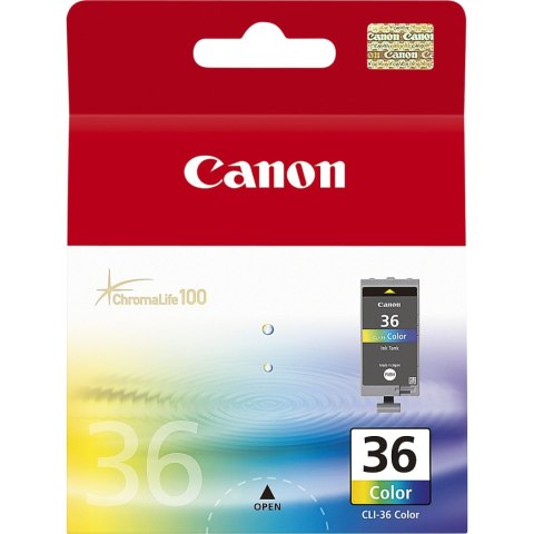 Tusz CANON (CLI-36/1511B001) kolor 250str IP100 Tusz CANON (CLI-36/1511B001) kolor 250str IP100