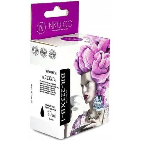 Tusz INKDIGO (BR-223XB-1) czarny 20ml zamiennik BROTHER (LC223BK) Tusz INKDIGO (BR-223XB-1) czarny 20ml zamiennik BROTHER (LC223BK)
