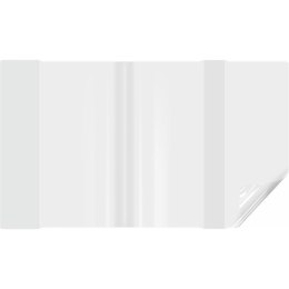 Okładki regulowane na książki i zeszyty E4 bezbarwne 25 sztuk 29,2x40,8-44cm OZB-57 BIURFOL