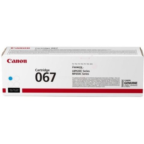 Toner CANON (067C/5101C002) niebieski 1250str Toner CANON (067C/5101C002) niebieski 1250str