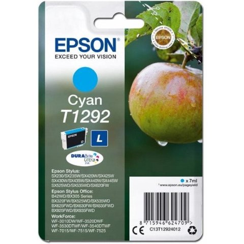 Tusz EPSON (T1292/C13T12924012) niebieski 445str SX425W/SX525WD/BX305F/BX320FW Tusz EPSON (T1292/C13T12924012) niebieski 445str SX425W/SX525WD/BX305F/BX320FW