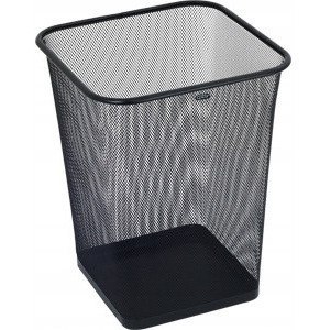 Kosz na papier 18L kwadrat siatka czarny GRAND 120-1459 Kosz na papier 18L kwadrat siatka czarny GRAND 120-1459