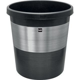Kosz plastikowy elegance 18l, kolor metalowo-czarny H6107399 MAPED Kosz plastikowy elegance 18l, kolor metalowo-czarny H6107399 MAPED