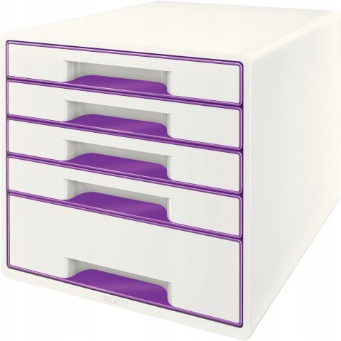 Pojemnik LEITZ WOW 5szu.fioletowy 52142062 Pojemnik LEITZ WOW 5szu.fioletowy 52142062