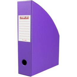 Pojemnik na czasopisma dokumenty Gazetownik 7cm fioletowy KSE-35-05 BIURFOL