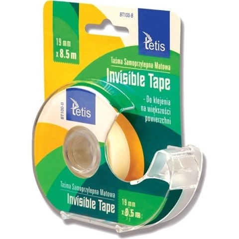 Taśma z podajnikiem 19x8,5m invisible BT100-B TETIS Taśma z podajnikiem 19x8,5m invisible BT100-B TETIS