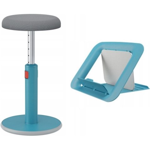 Zestaw Ergonomiczny stołek Ergo Cosy niebieski 65180061 + Podstawka pod laptopa Ergo Cosy niebieska Zestaw Ergonomiczny stołek Ergo Cosy niebieski 65180061 + Podstawka pod laptopa Ergo Cosy niebieska