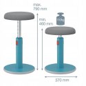 Zestaw Ergonomiczny stołek Ergo Cosy niebieski 65180061 + Podstawka pod laptopa Ergo Cosy niebieska