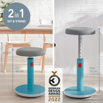 Zestaw Ergonomiczny stołek Ergo Cosy niebieski 65180061 + Podstawka pod laptopa Ergo Cosy niebieska Zestaw Ergonomiczny stołek Ergo Cosy niebieski 65180061 + Podstawka pod laptopa Ergo Cosy niebieska
